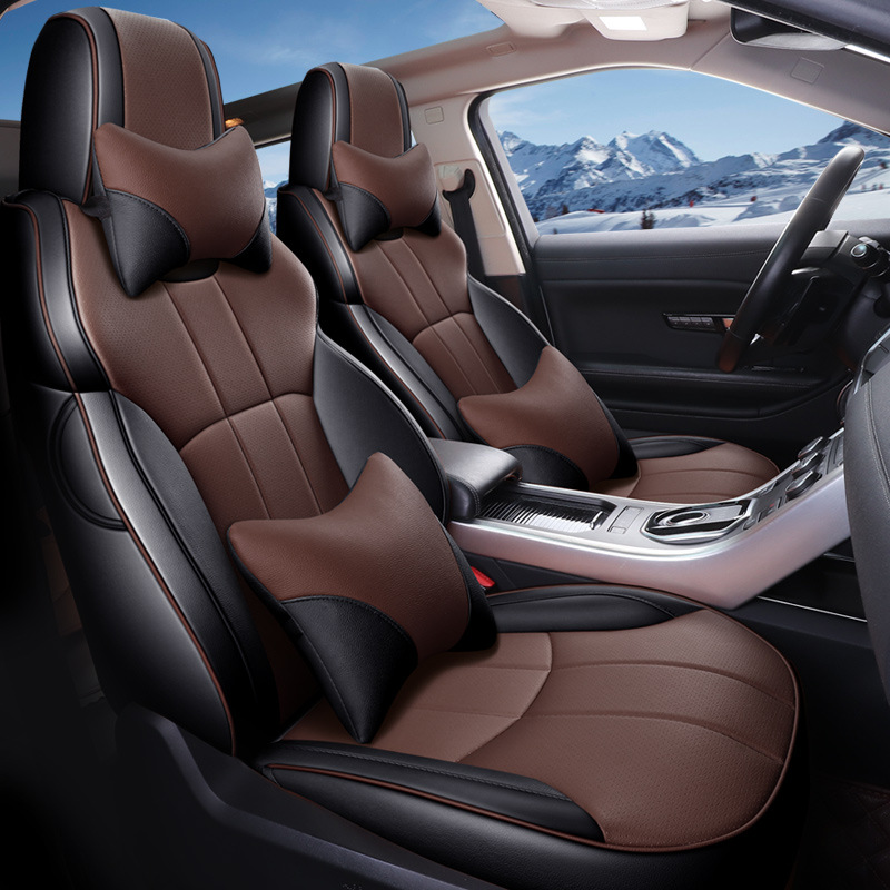 Hot Sale 2023 Hot Sale Leather Original Custom Car Seat Covers Four Seasons Custom Car Cushion Design Full Five Seats