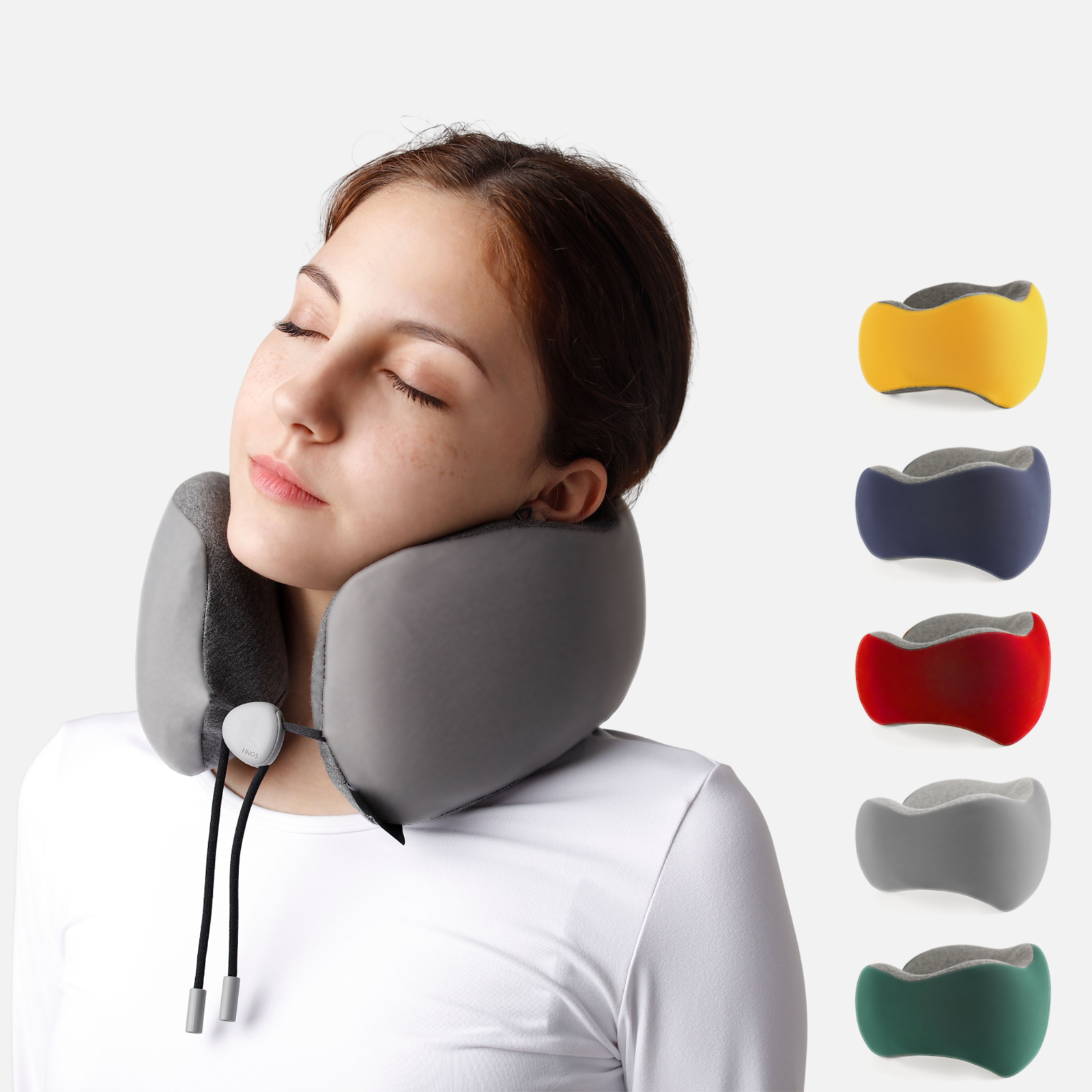 OEM ODM Custom Travel Car Neck Pillow Orthopedic Ergonomic Comfortable Cervical Memory Foam for Airplane Functional Pillow