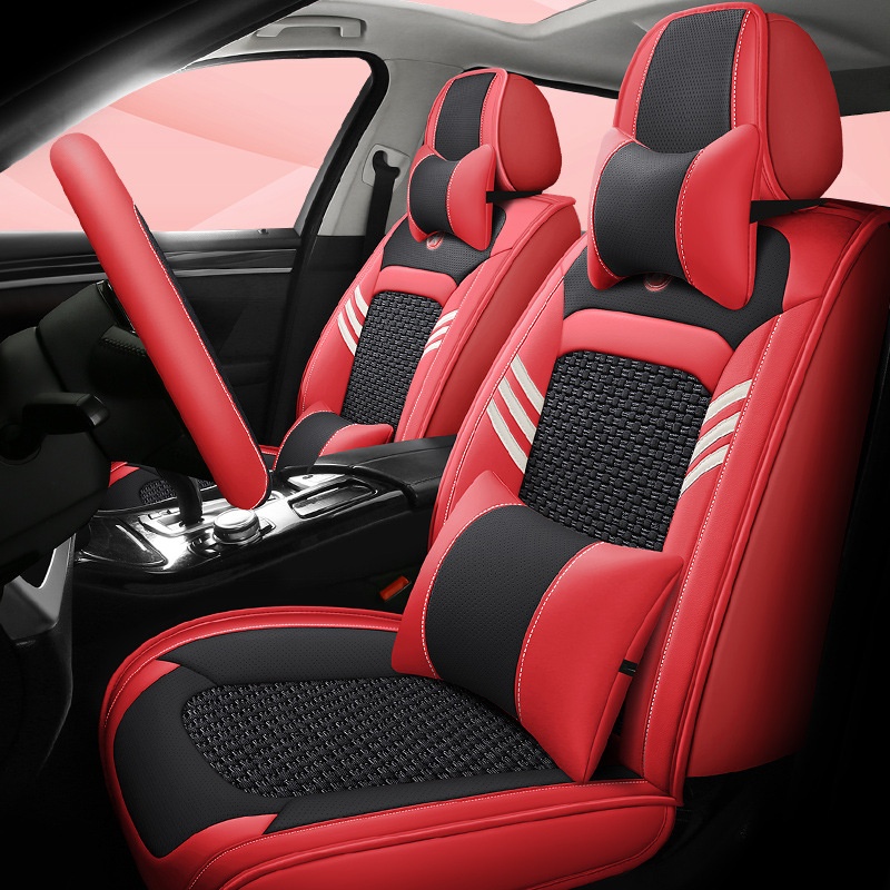 Modern Luxurious Full Coverage Car Seat Covers All Seasons Five Seater Cushions Universe Car Accessories Original Seat Protector