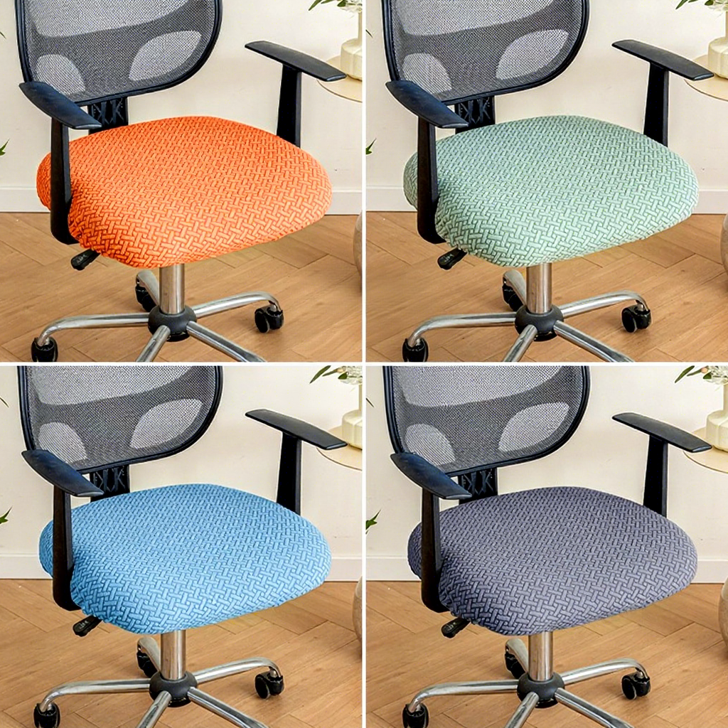 Universal Elastic Non-Slip Waterproof 100% Polyester Hotel Chair Cover Four Seasons Suitable Slipcover Household Cushion Seat