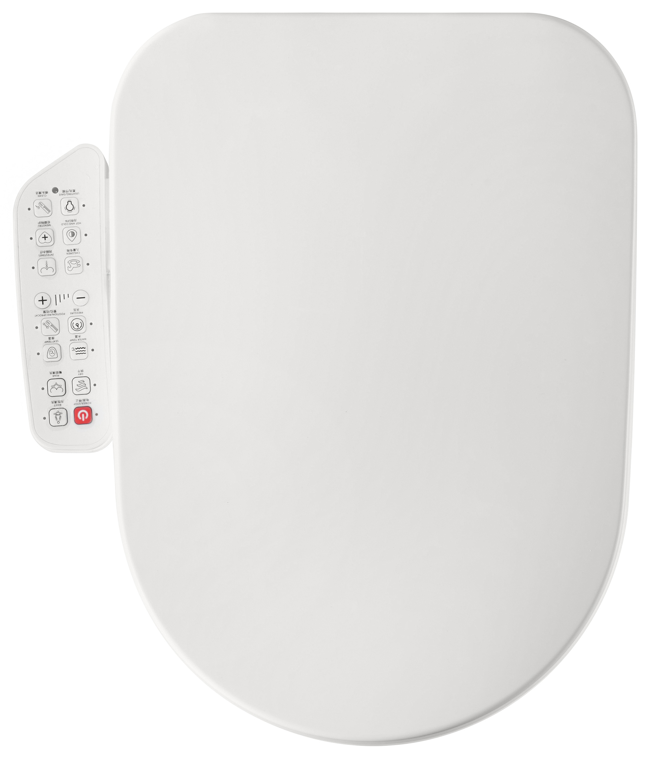 Side Panel Smart Toilet Seat Self Clean Intelligent Heating Bidet With Automatic Deodorization One Button Quick Install