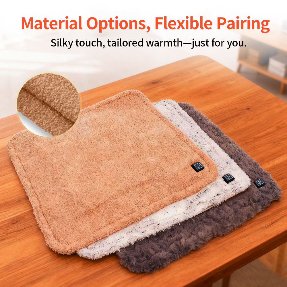 Portable Heated Seat Cushion with USB Heated Seat Cushion for Hips, Heating Chair Pad 3 Temperature Settings with USB Port
