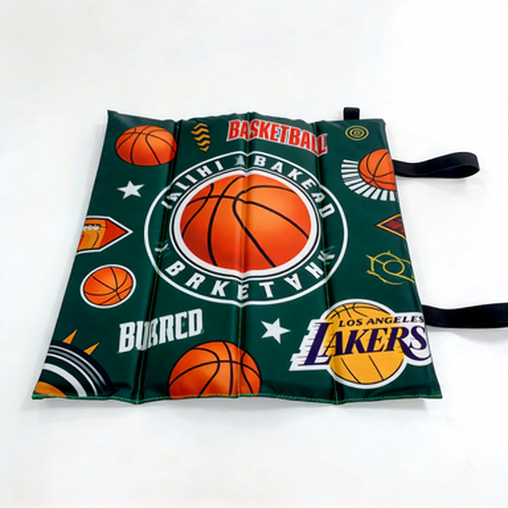 Oxford Fabric Foldable Stadium Seat Cushion With Carry Handle Waterproof Sports Seat Pad For Sports Game Picnic
