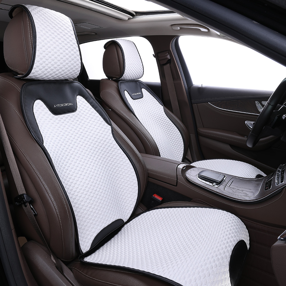 Breathable Cooling Car Seat Cushion Seat Covers for 5 Seat Cars Ice Silk for Summer
