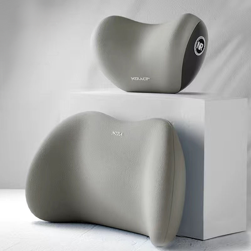 Car Headrest Lumbar Support with Ventilation Driver's Neck Support High-end Cervical Pillow for Car Seat and Backrest