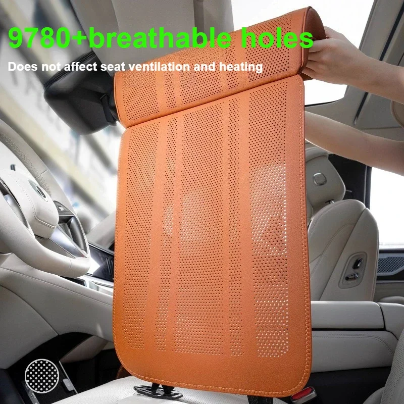 Luxury Leather Car Seat Cushions&amp;Leg Support Pads Simulated Aviation Design Source Factory Anti slip Comfort