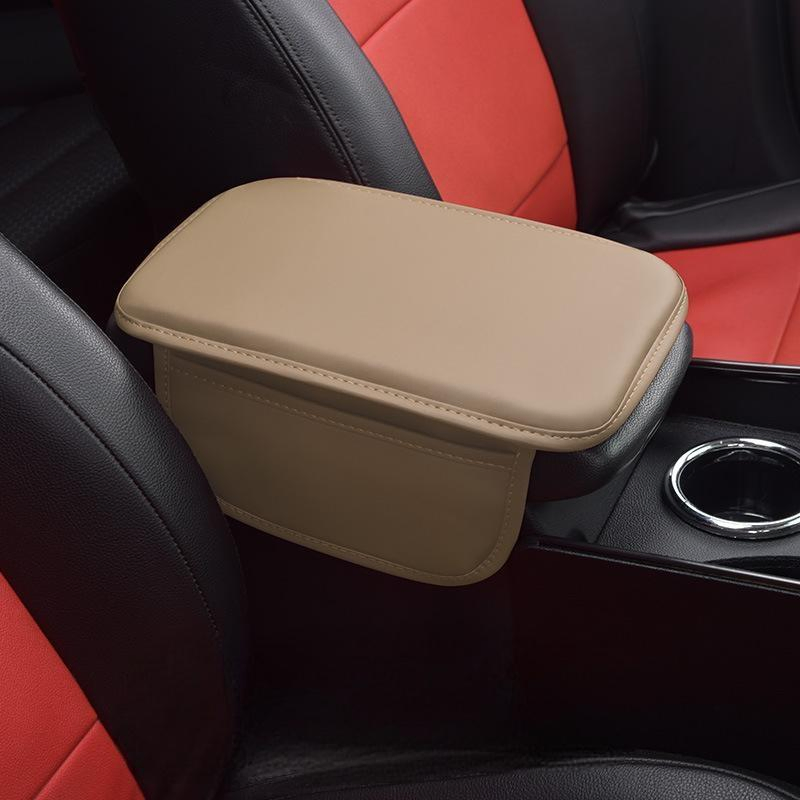 Car Center Console Cover Luxurious Microfiber Leather Car Armrest Cover Cushion