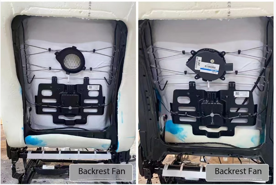 Car Cooling Seat Cushion &amp; Cover Breathable 12V Air Ventilated Plastic Fujian Made Electric App-Controlled No