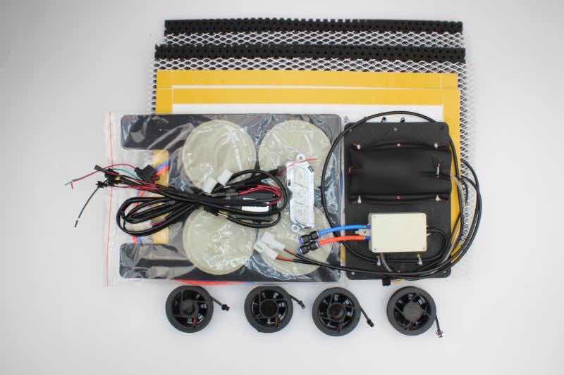 12 v Electric Auto Seat Ventilation and Heating Cooler and Lumbar With 4 Pillow Massage System Fit for Mercedes