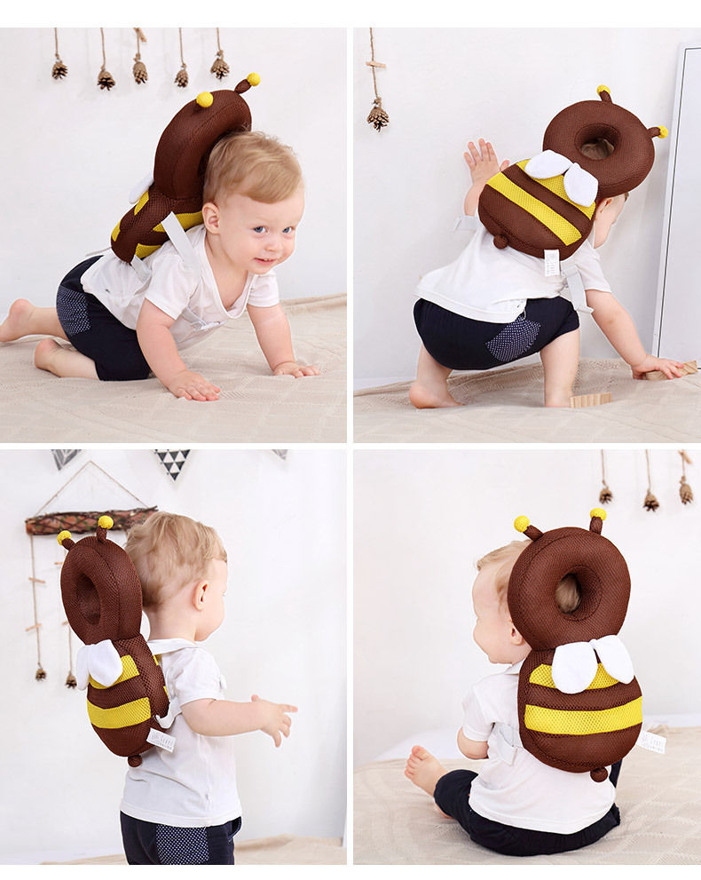 Hot Selling Cotton Nursery Security Products Breathable Baby Safety Helmet Head Protector Anti-Fall Feature For Younger Siblings