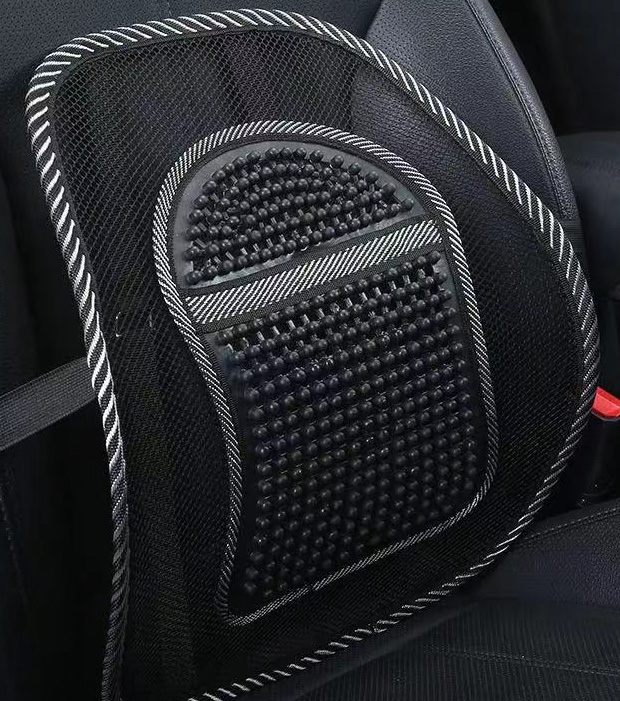 Customized Logo Breathable Waterproof Back Support Lumbar Massage Cushion Pain Relief for Car Seat &amp; Office Seat Mesh