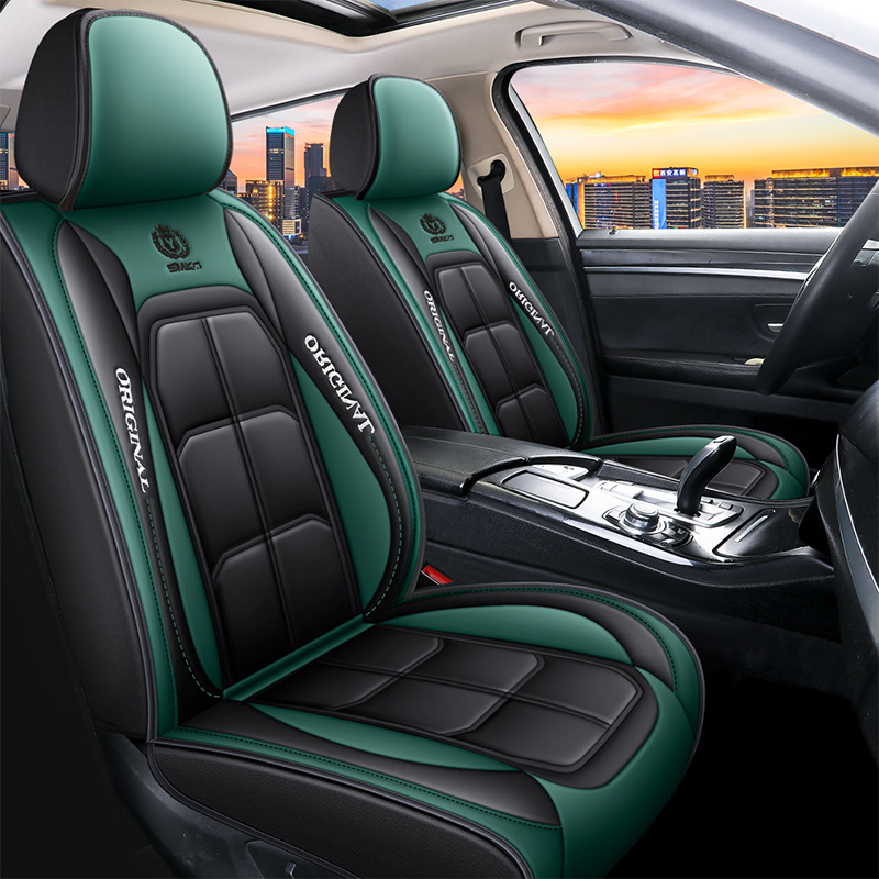 Hot Selling Luxury Leather Full Set Four Season Universal Car Seat Cover Set