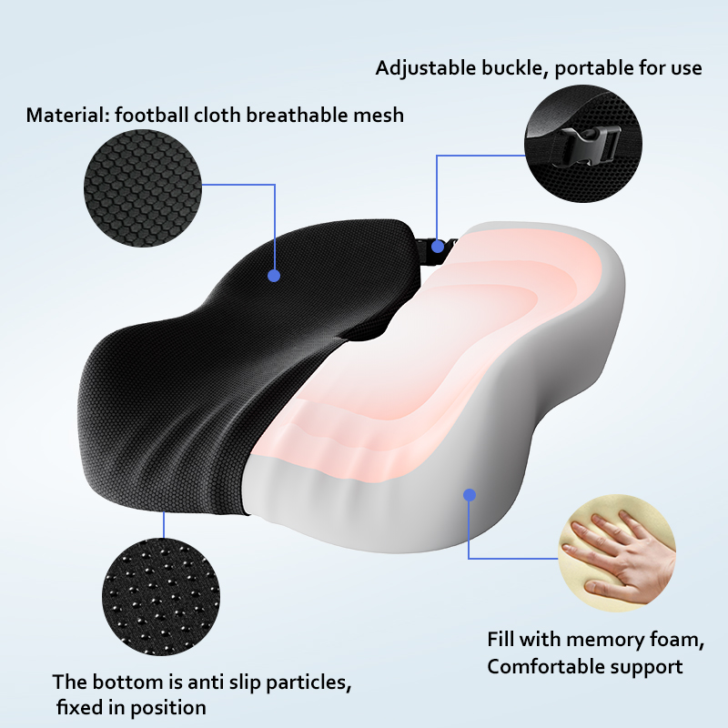 Best Selling Ergonomic Orthopedic Memory Foam Pressure Relief Seat Cushions For Office Desk, For Car, Travel Use