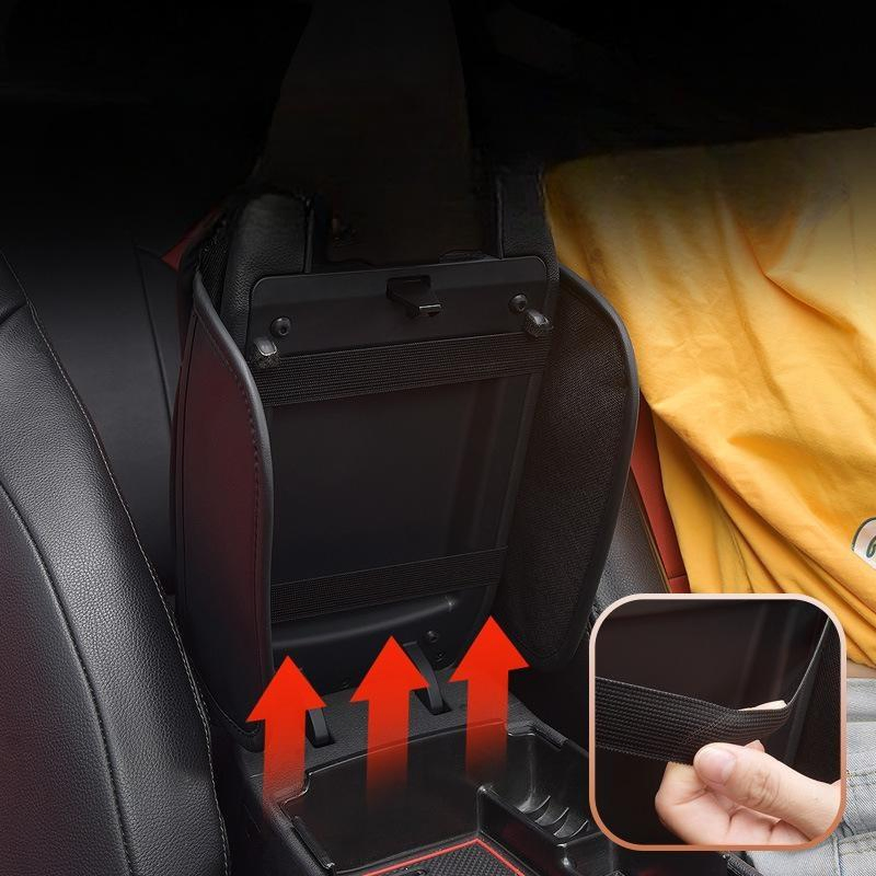 Car Center Console Cover Luxurious Microfiber Leather Car Armrest Cover Cushion