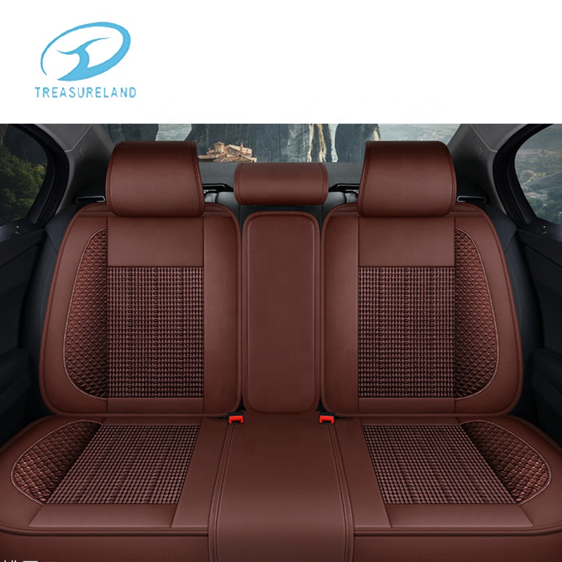 Luxury Anti-Slip Leather Car Seat Cover Waterproof Cushion &amp; Pillow