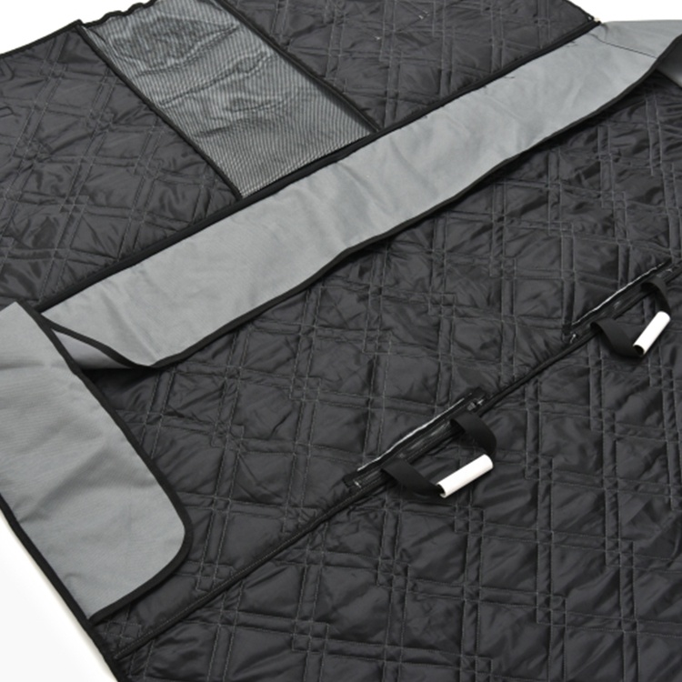 Pet car rear seat cover non slip backing