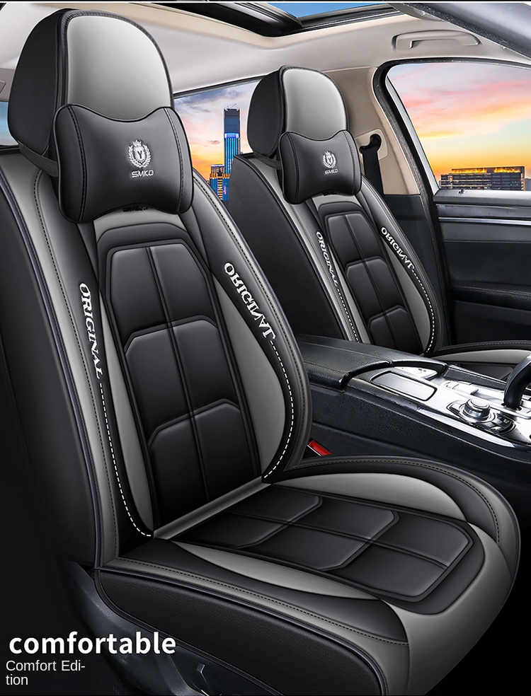 All-Car Ten-Piece Sports Full Set Leather Cover Fully Encircled Four Seasons Universal Wear-Resistant Dirt-Resistant Car Seat