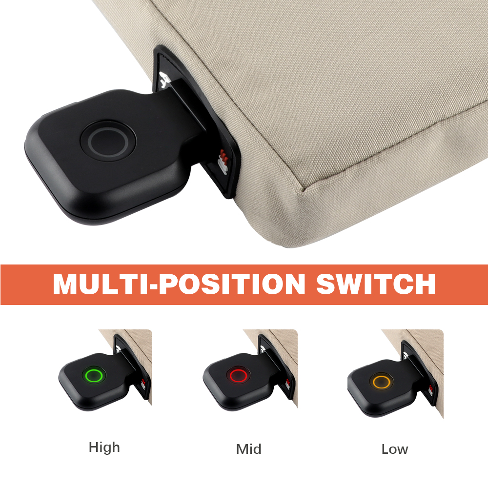 New Products Square Shaped Portable Battery Heated Outdoor Chair Seat Cushion