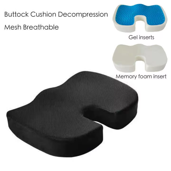 Trending Product 2026 Custom Logo/packaging Coccyx Memory Foam Office Chair Orthopedic Car Seat Cushions