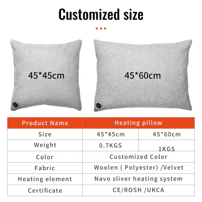 Anjuny Stylish Seat Support Lumbar Pillows Memory Back Cushion With Heat