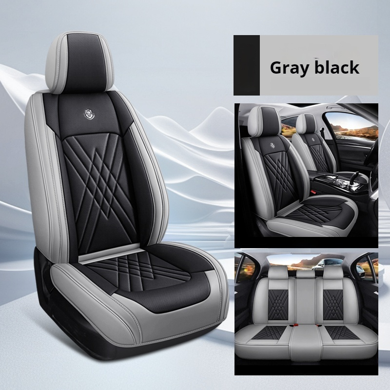 Good Quality Durable Car Interior Accessory Universal Sport Five Seater Leather Car Seat Cover Four Seasons Full Set