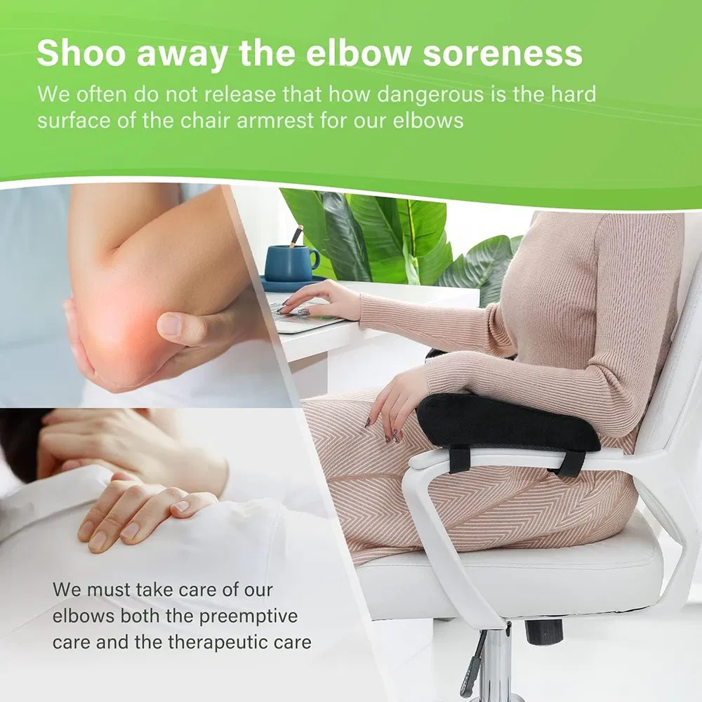 Cushions Elbow Pillow Pressure Relief Office Chair Armrest with Memory Foam Armrest Pads
