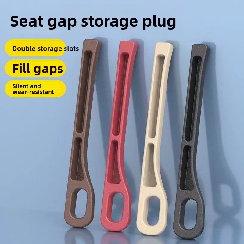 2pcs Universal Portable Car Seat Side Gap Filler Plug with Storage Slot Multifunctional Car Interior Accessory Kits