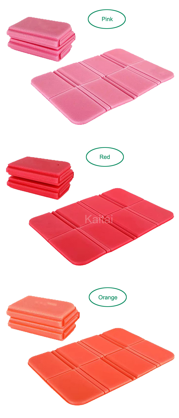 Wholesale Lightweight Portable Folding Polyethylene XPE Foam Seat Cushion Camping Mat Moisture-Proof Bus Seat Pad Source China