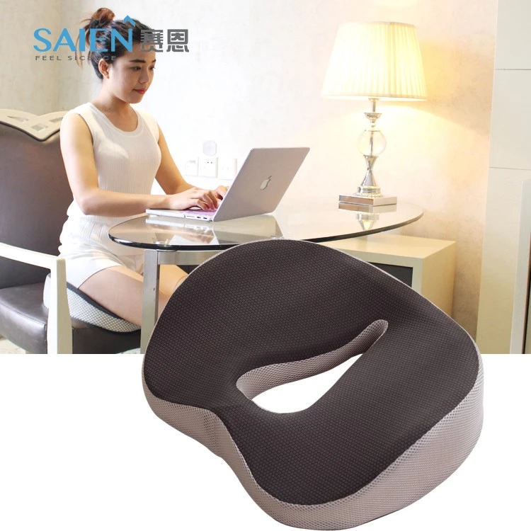 New Ergonomic Design Hollow Lumbar Vertebra Haunch Relief Seat Cushion Memory Foam Car Office Seat Cushion