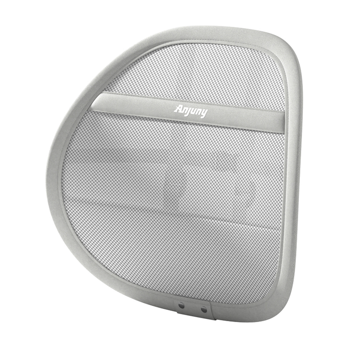 Anjuny Breathable Mesh Fabric Memory Foam Seat Back Support Lumbar Support Pillow and Cooling Gel Seat Cushion Sets for Office C