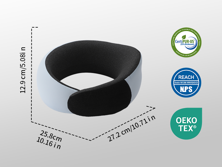 Adjustable High-Quality Memory Foam Travel Pillow