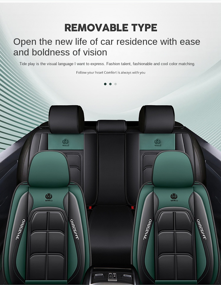 All-Car Ten-Piece Sports Full Set Leather Cover Fully Encircled Four Seasons Universal Wear-Resistant Dirt-Resistant Car Seat
