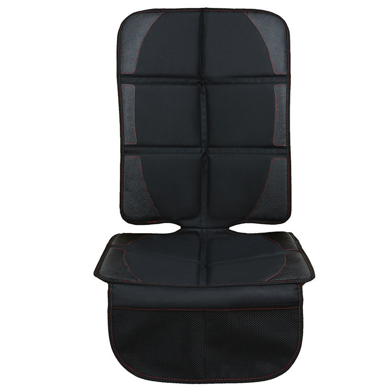 Seat Protector Single Seat Cover Car Seat Protector With Non-slip Backing Mesh Pockets