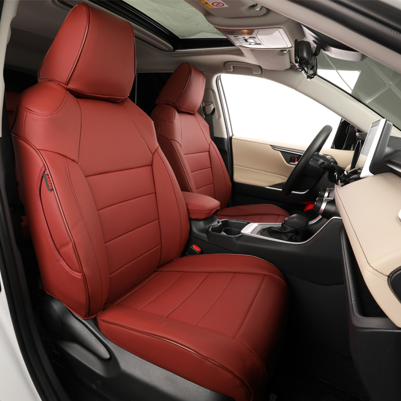 EKR Waterproof PU Leather Custom Fit Universal Luxury Full Set Car Seat Covers for Toyota Honda Nissan VW Hyundai