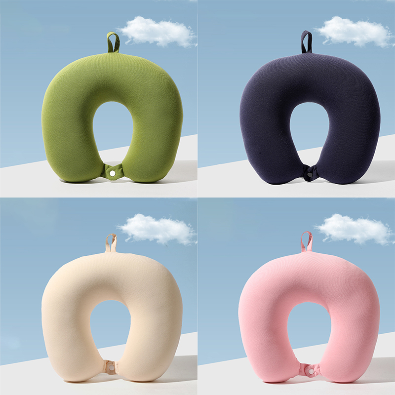Basic Modern Airplane Simple Classic Microbeads Travel Neck Pillow