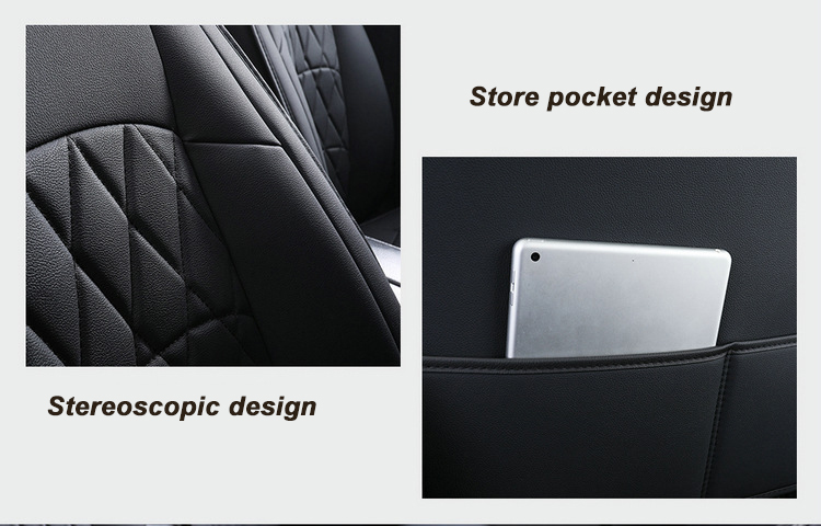 Factory Supply High Quality Waterproof 5D Leather Car Seat Cover Universal 5 Seats Protector Auto Seat Covers