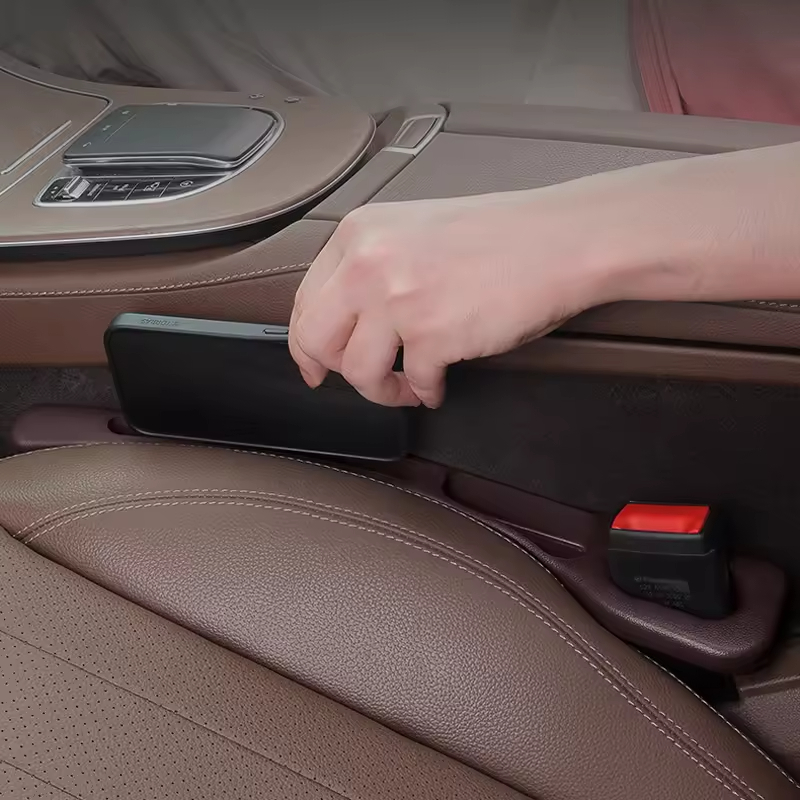 NFS Universal Multifunctional Portable Waterproof Anti-Leakage Car Seat Side Gap Filler Strip Garage Storage EVA Leather Car