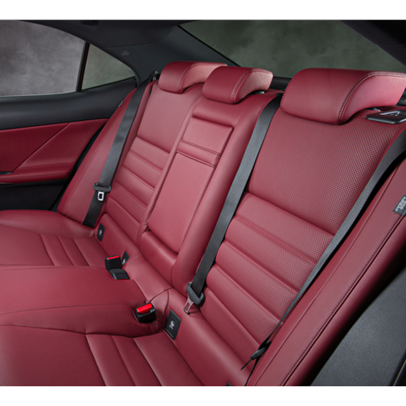 Luxury Genuine Leather Middle Part 5 Seaters Custom Fit for 2004-2018 Lexus IS Series Car Seat Covers Front Rear Cushion