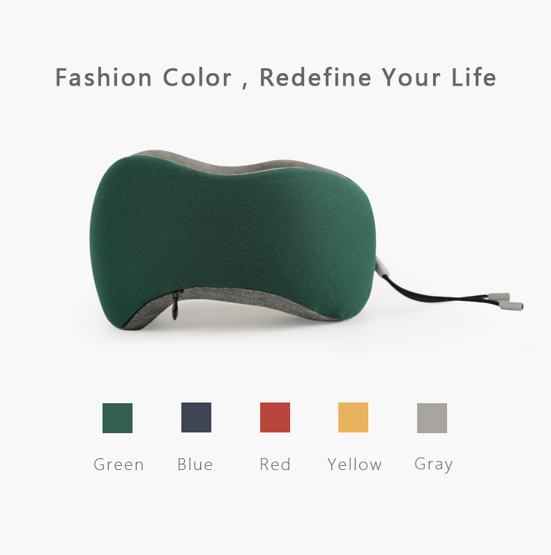 OEM ODM Custom Travel Car Neck Pillow Orthopedic Ergonomic Comfortable Cervical Memory Foam for Airplane Functional Pillow