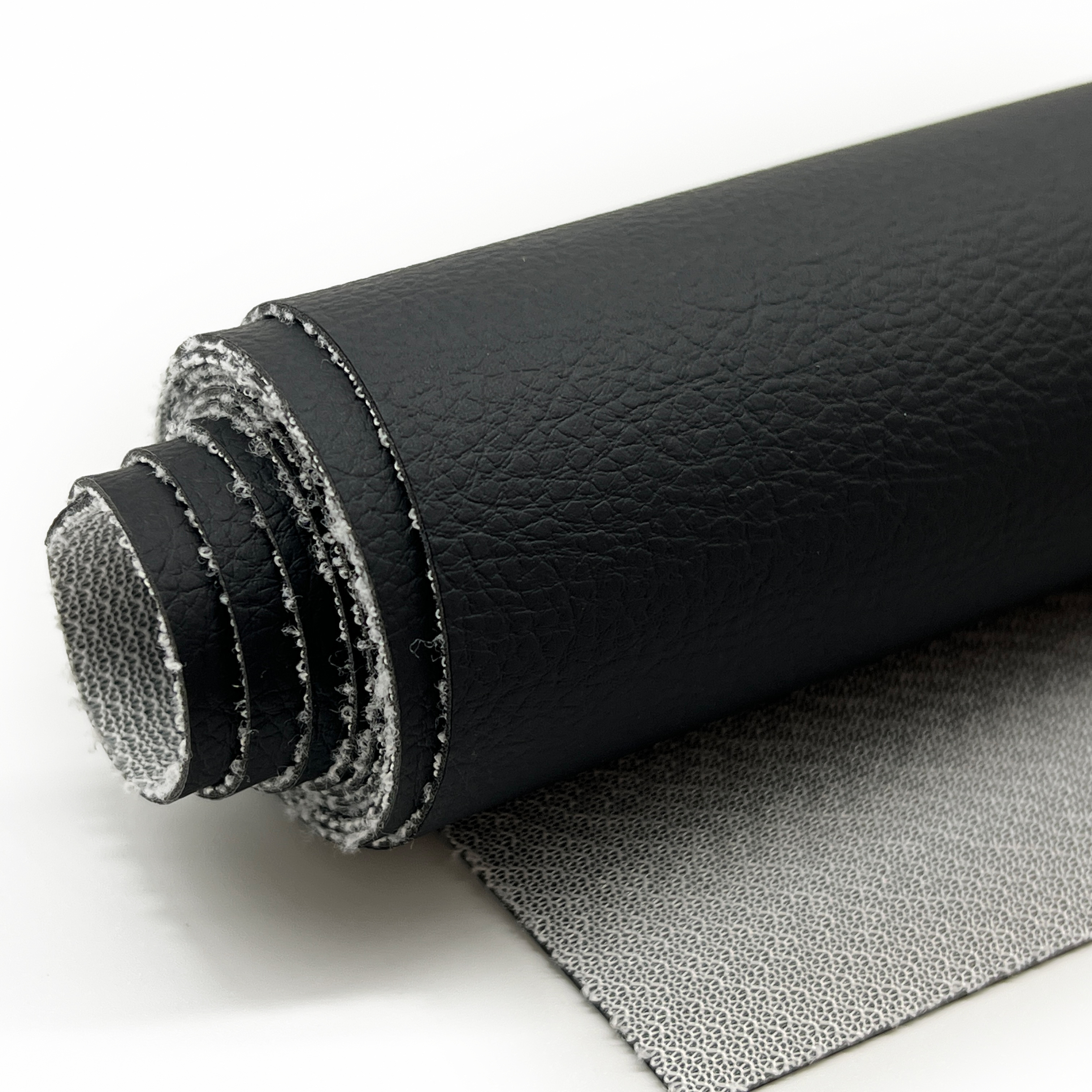 Hot Sales 1.1mm Black PVC Synthetic Leather Fabric Embossed Car Seat Covers for Cars for Furniture Decorative Bags and Sofas