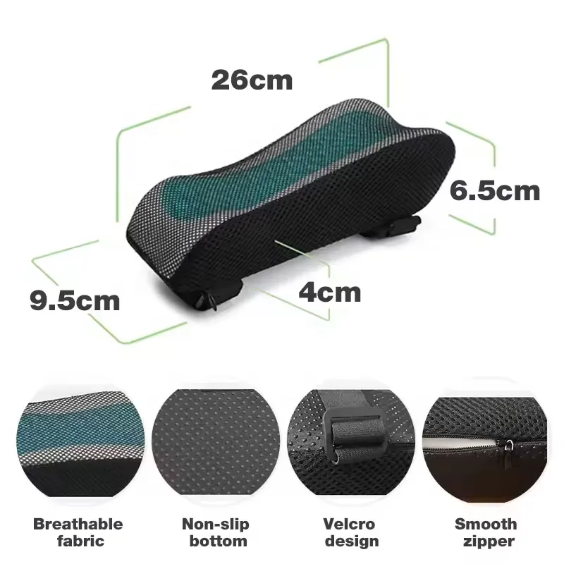 Multifunctional Memory Foam Chair Gel Ergonomic Armrest Cushions Elbow Reisekissen for Car