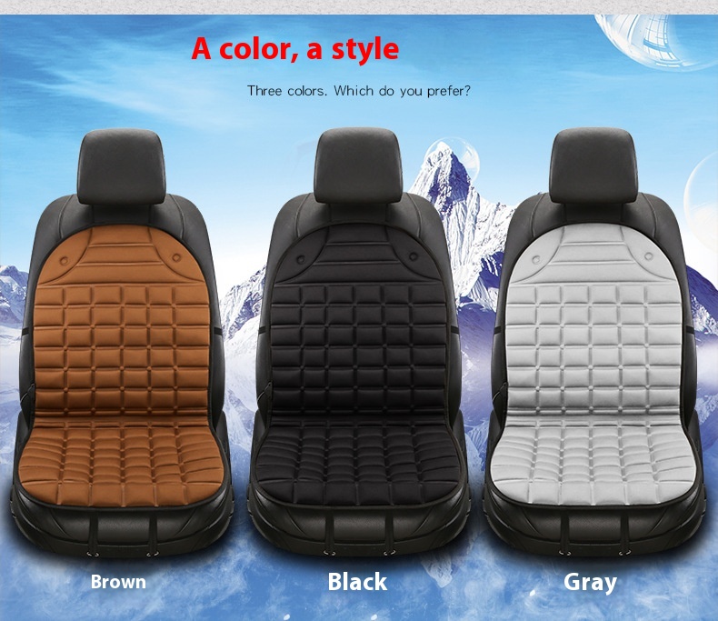 Universal 12V Car Electric Heating Seat Cushion Winter Car Heating Cushion Electric Square Seat Pillow for Cars