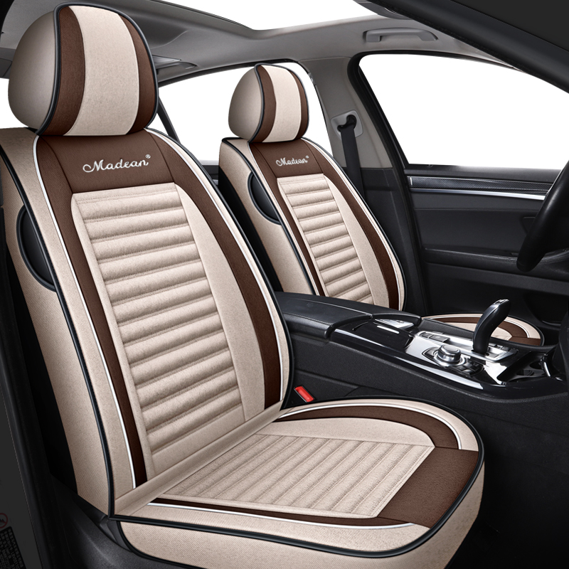 Hot Sale Leather Original Luxury Custom Auto Car Seat Covers Full Set Universal Design for toyota