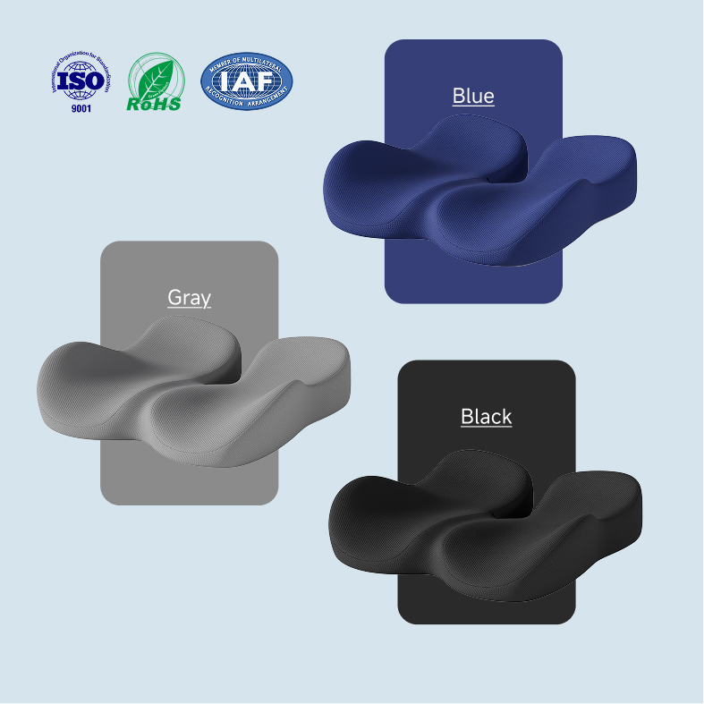 Comfortable Memory Foam Seat Cushion Ergonomic Office Chair Pad Relieves Hip Soreness Against Numbness for Long Sitting Work