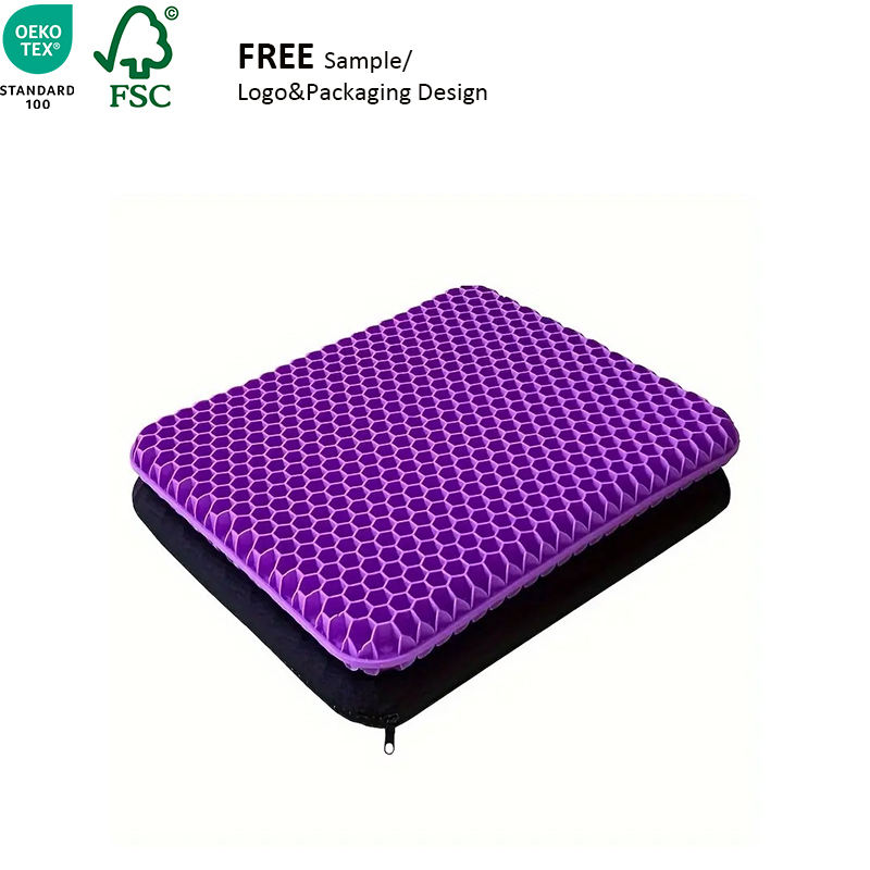 Customizable Orthopedic Office Chair Support TPE Butt Cushion Relieve Stress Cooling Gel Coccyx Pain Car Seat Cushion