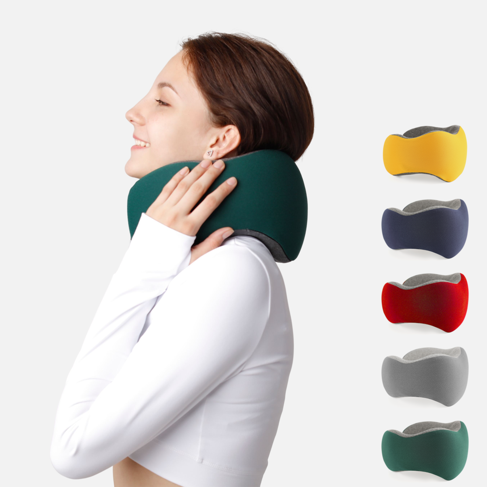 OEM ODM Custom Travel Car Neck Pillow Orthopedic Ergonomic Comfortable Cervical Memory Foam for Airplane Functional Pillow