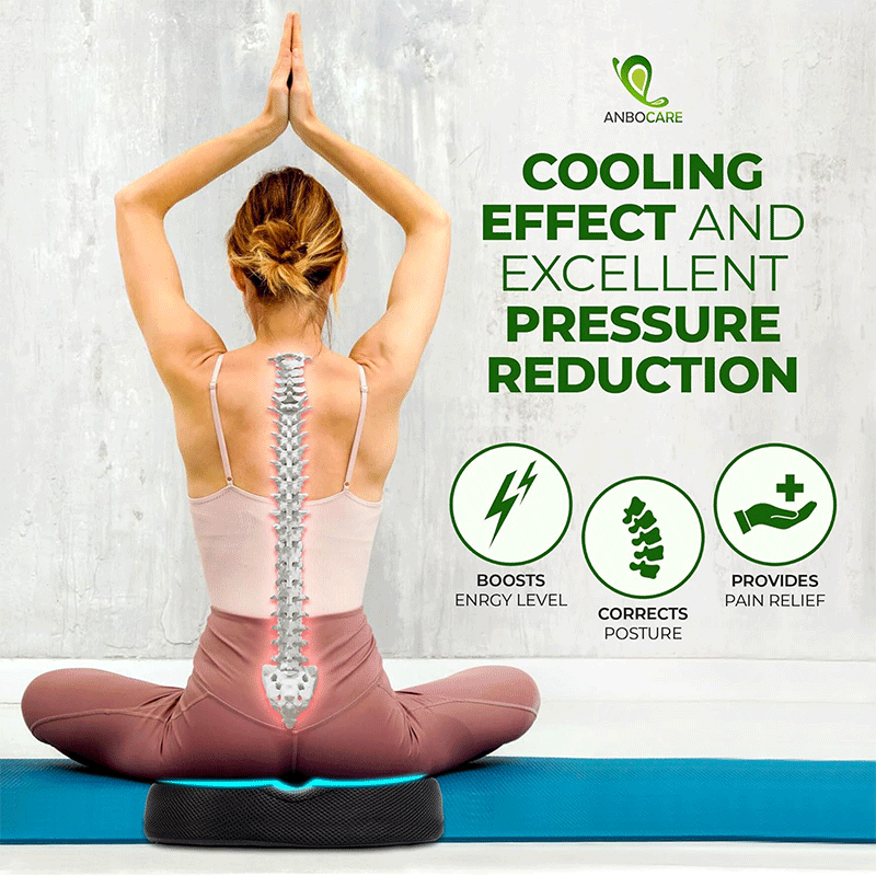 High Rebound Comfort Doughnut Cushion Foam and Gel Ring Cushion Soft Pillow Hemorrhoid Tailbone Seat Cushion for Sitting
