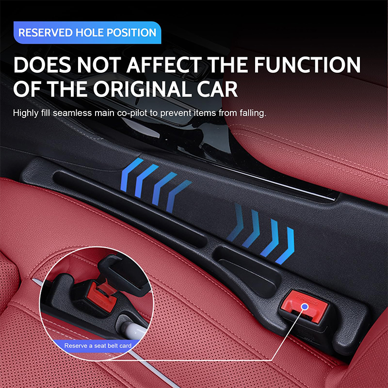 Car Seat Gap Filler Organizer Universal Car Seat Gap Anti-leak Stopper Strip Slot Seat Gap Storage Organizer Accessories