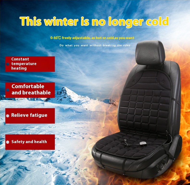 Universal 12V Car Electric Heating Seat Cushion Winter Car Heating Cushion Electric Square Seat Pillow for Cars