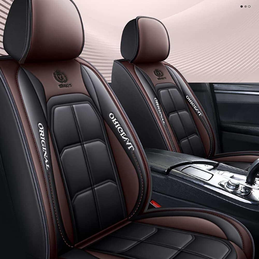 Muchkey Car Seat Covers Universal Car Interior Accessories Decoration Leather Sport Car Seat Cover Full Seat Cover Cushion